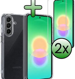 BASEY. BASEY. Samsung Galaxy A27 Hoesje Siliconen Met 2x Screenprotector - Transparant