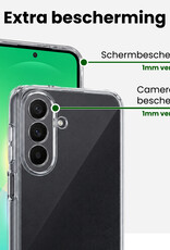 BASEY. BASEY. Samsung Galaxy A27 Hoesje Siliconen Met 2x Screenprotector - Transparant