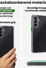 BASEY. BASEY. Samsung Galaxy A27 Hoesje Siliconen Met 2x Screenprotector - Transparant