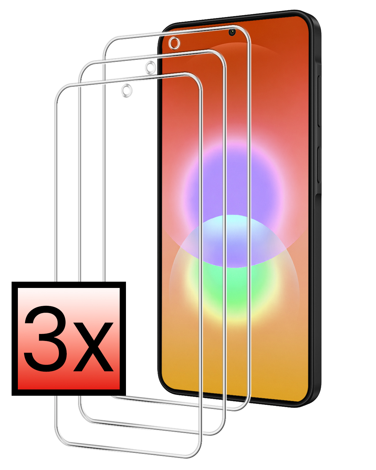 NoXx NoXx Samsung Galaxy A27 Screenprotector Glas - 3 PACK