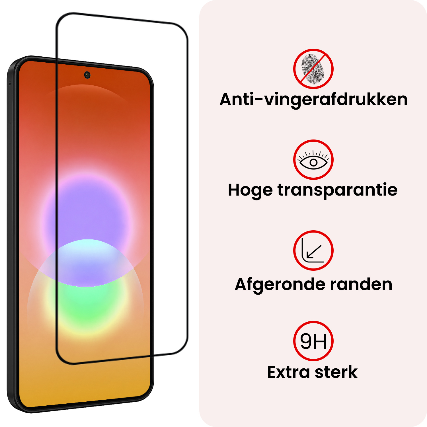 NoXx NoXx Samsung Galaxy A27 Screenprotector Glas Full Cover - 3 PACK