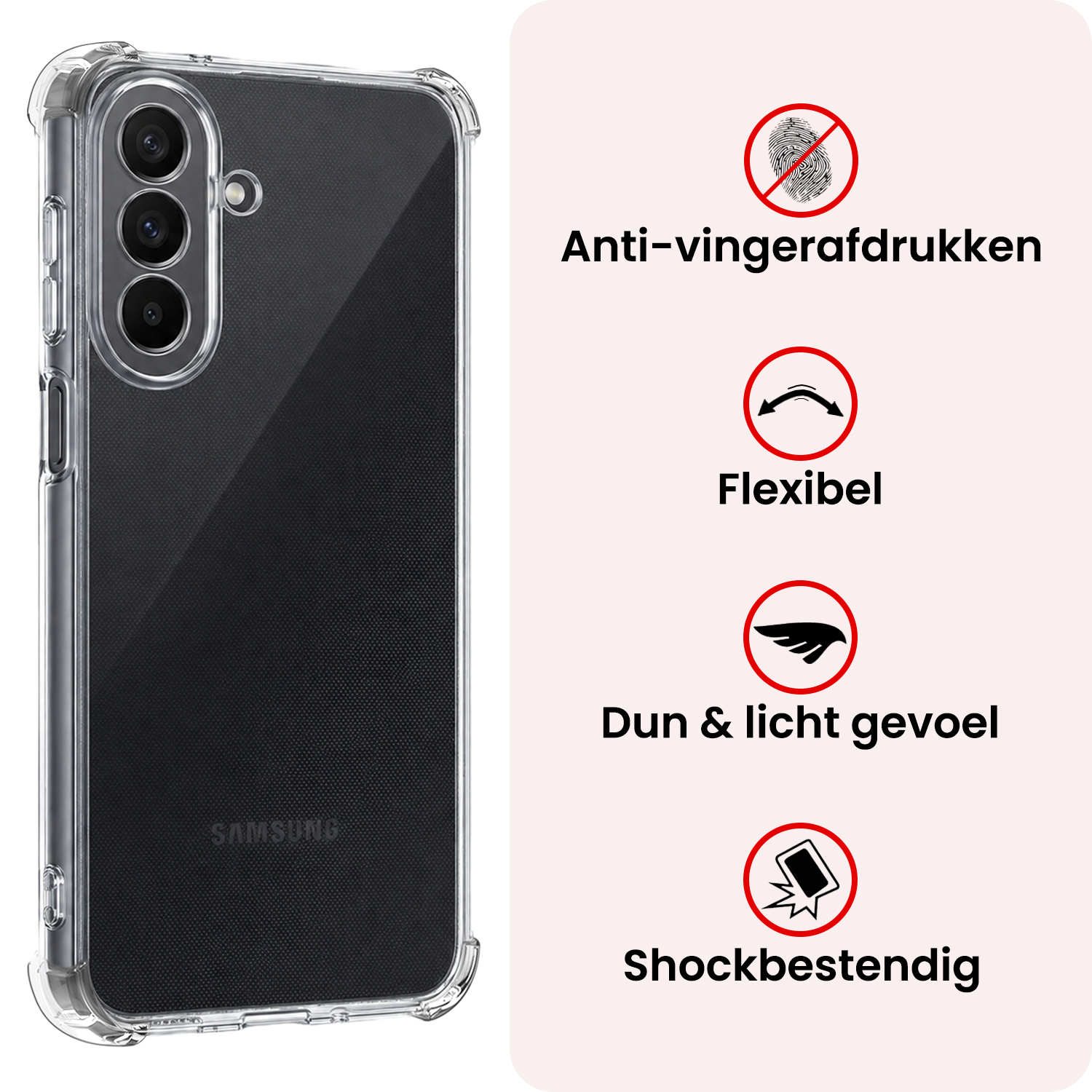 NoXx NoXx Samsung Galaxy A27 Hoesje Shockproof Met Screenprotector