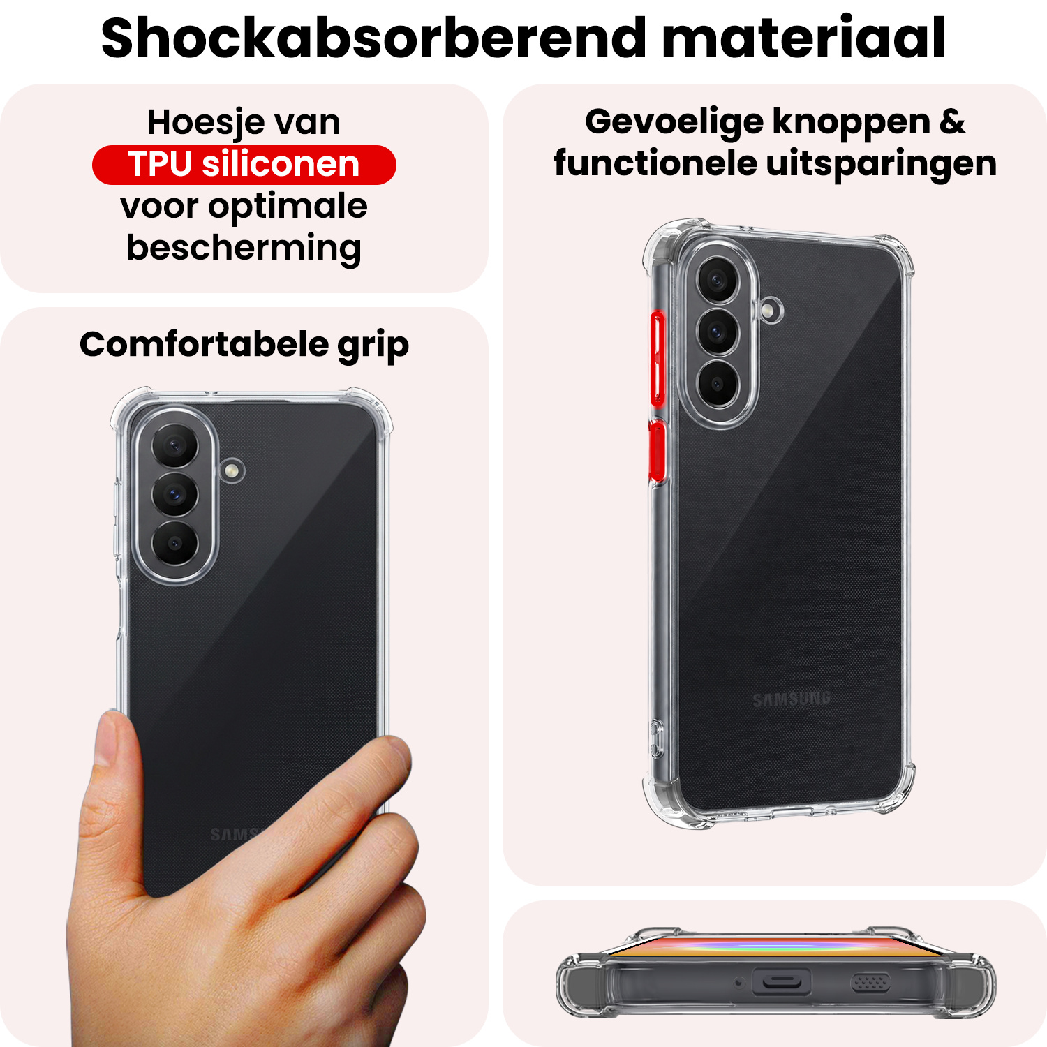 NoXx NoXx Samsung Galaxy A27 Hoesje Shockproof Met Screenprotector