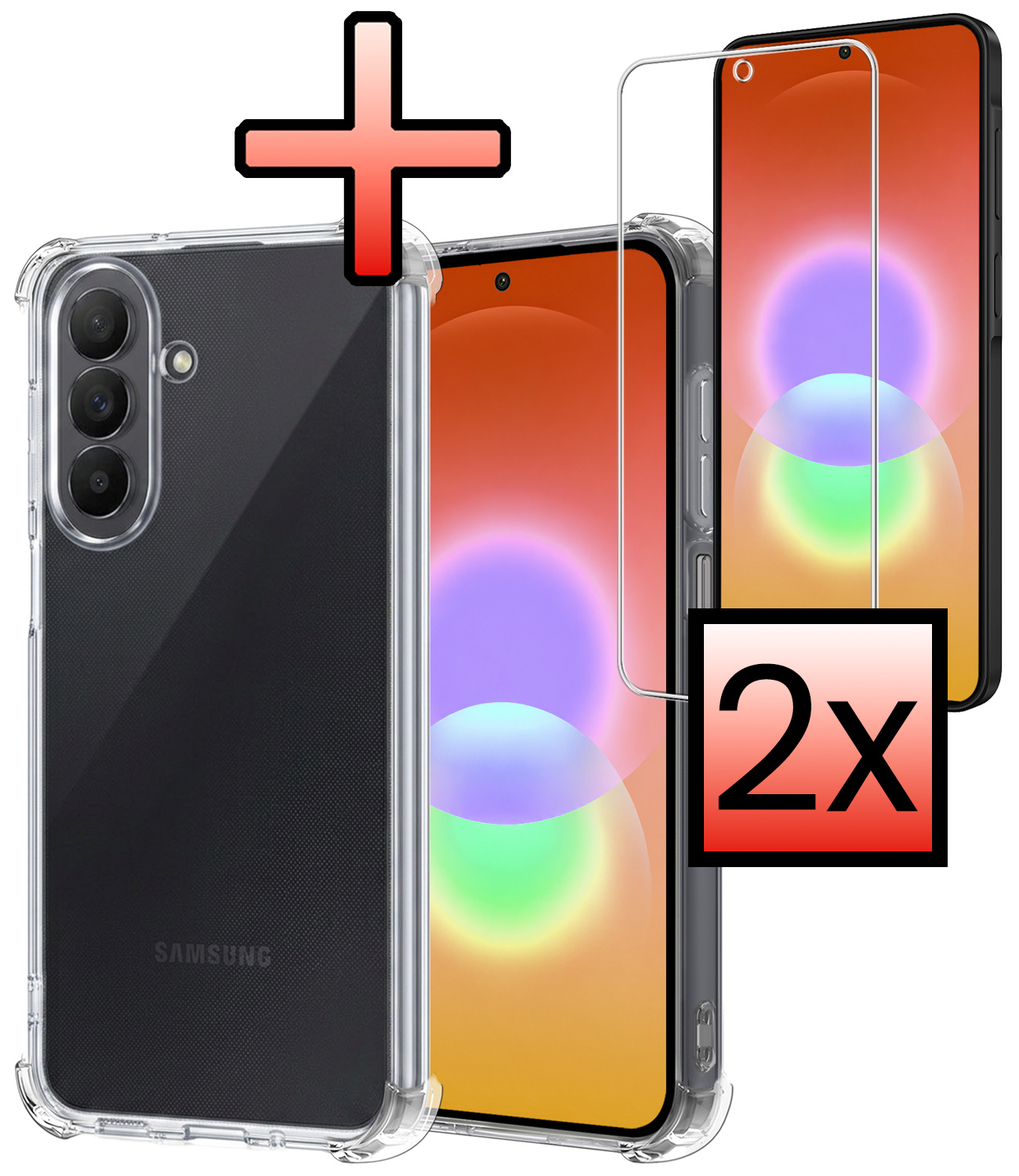 NoXx NoXx Samsung Galaxy A27 Hoesje Shockproof Met 2x Screenprotector