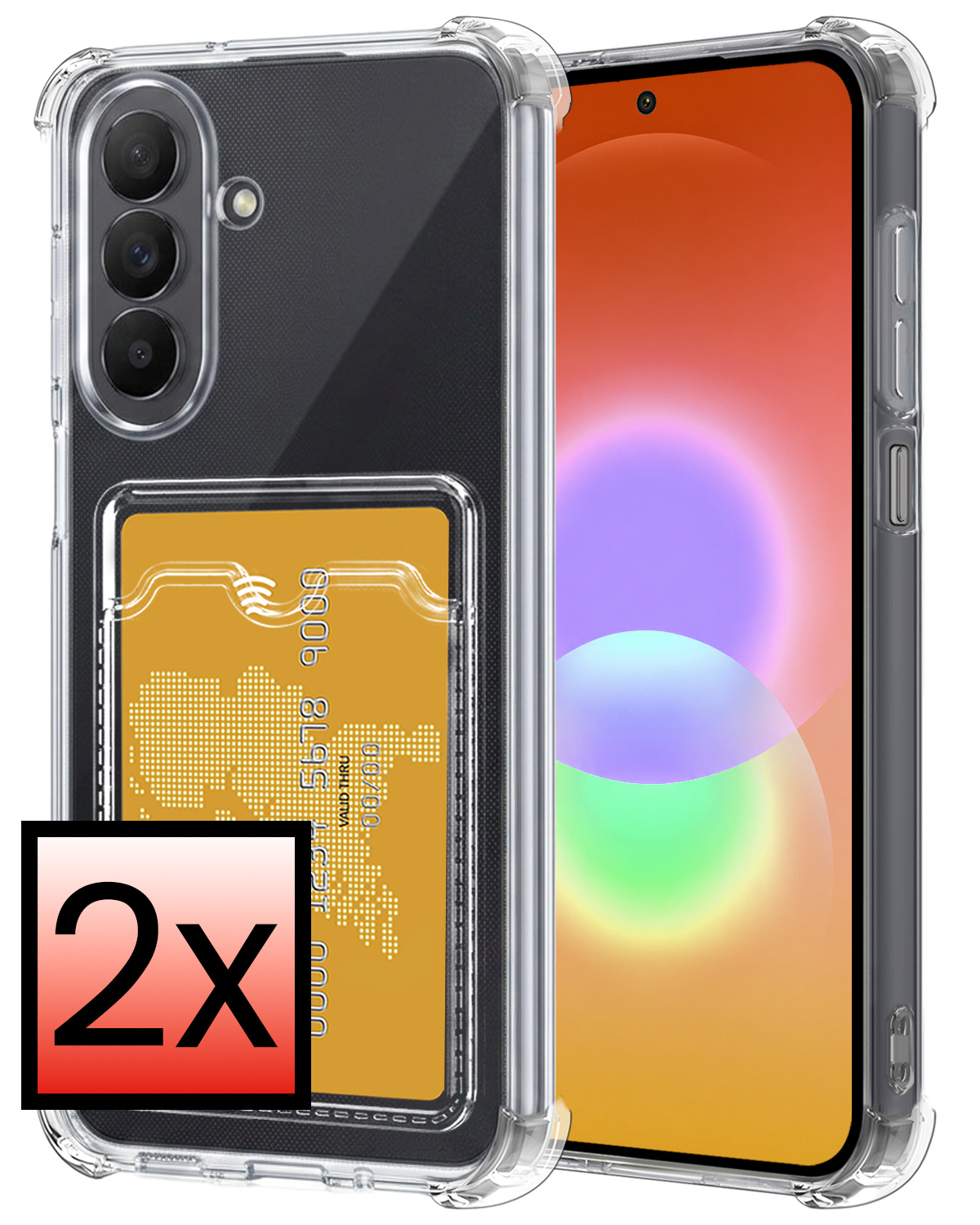 NoXx NoXx Samsung Galaxy A27 Hoesje Pashouder - 2 PACK