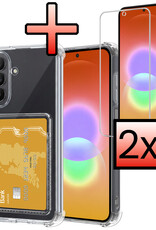 NoXx NoXx Samsung Galaxy A27 Hoesje Pashouder Met 2x Screenprotector