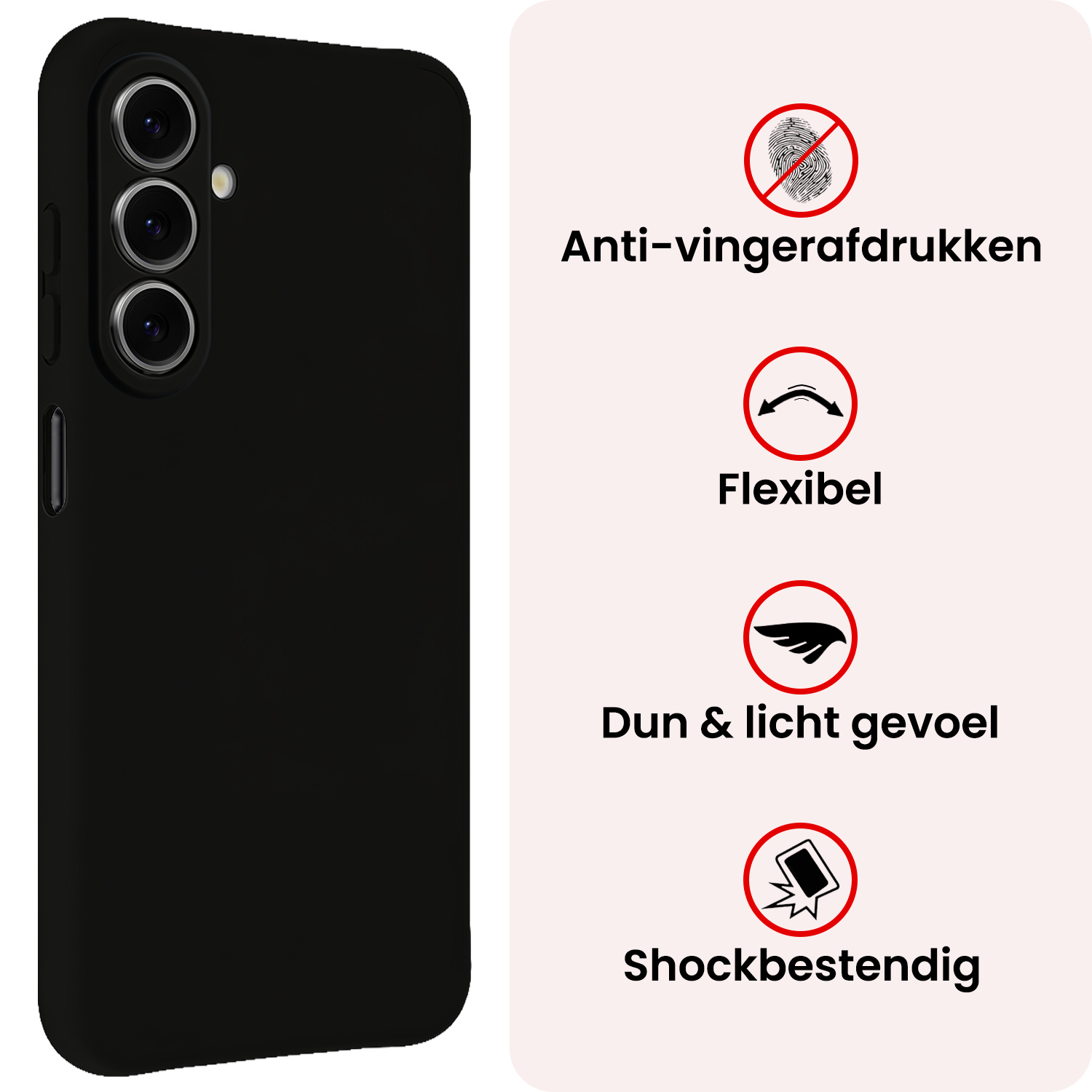 NoXx NoXx Samsung Galaxy A27 Hoesje Siliconen - Zwart