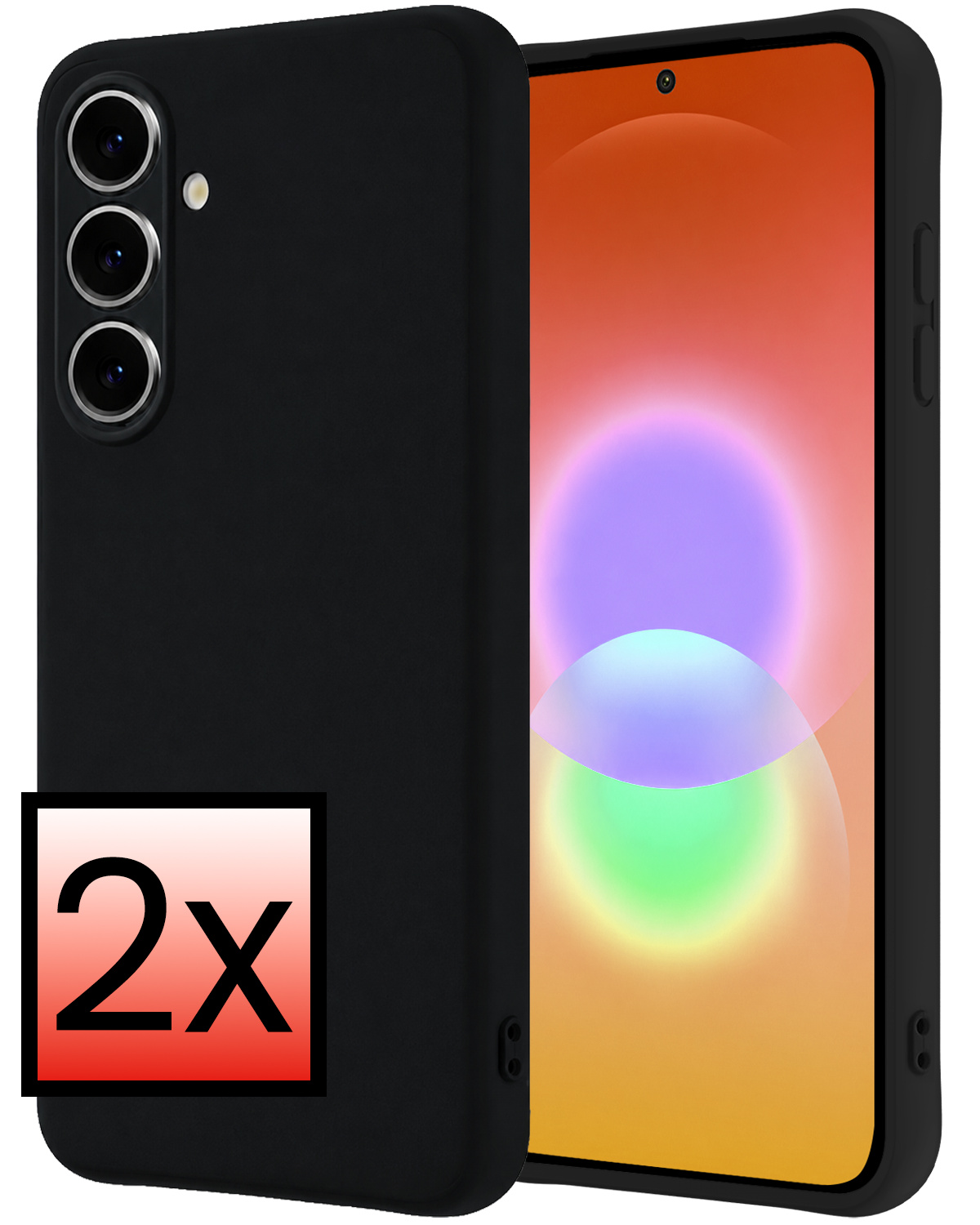 NoXx NoXx Samsung Galaxy A27 Hoesje Siliconen - Zwart - 2 PACK