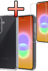 NoXx NoXx Samsung Galaxy A27 Hoesje Siliconen Met Screenprotector - Transparant