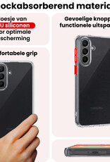 NoXx NoXx Samsung Galaxy A27 Hoesje Siliconen Met Screenprotector - Transparant
