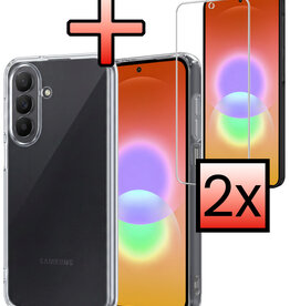 NoXx NoXx Samsung Galaxy A27 Hoesje Siliconen Met 2x Screenprotector - Transparant