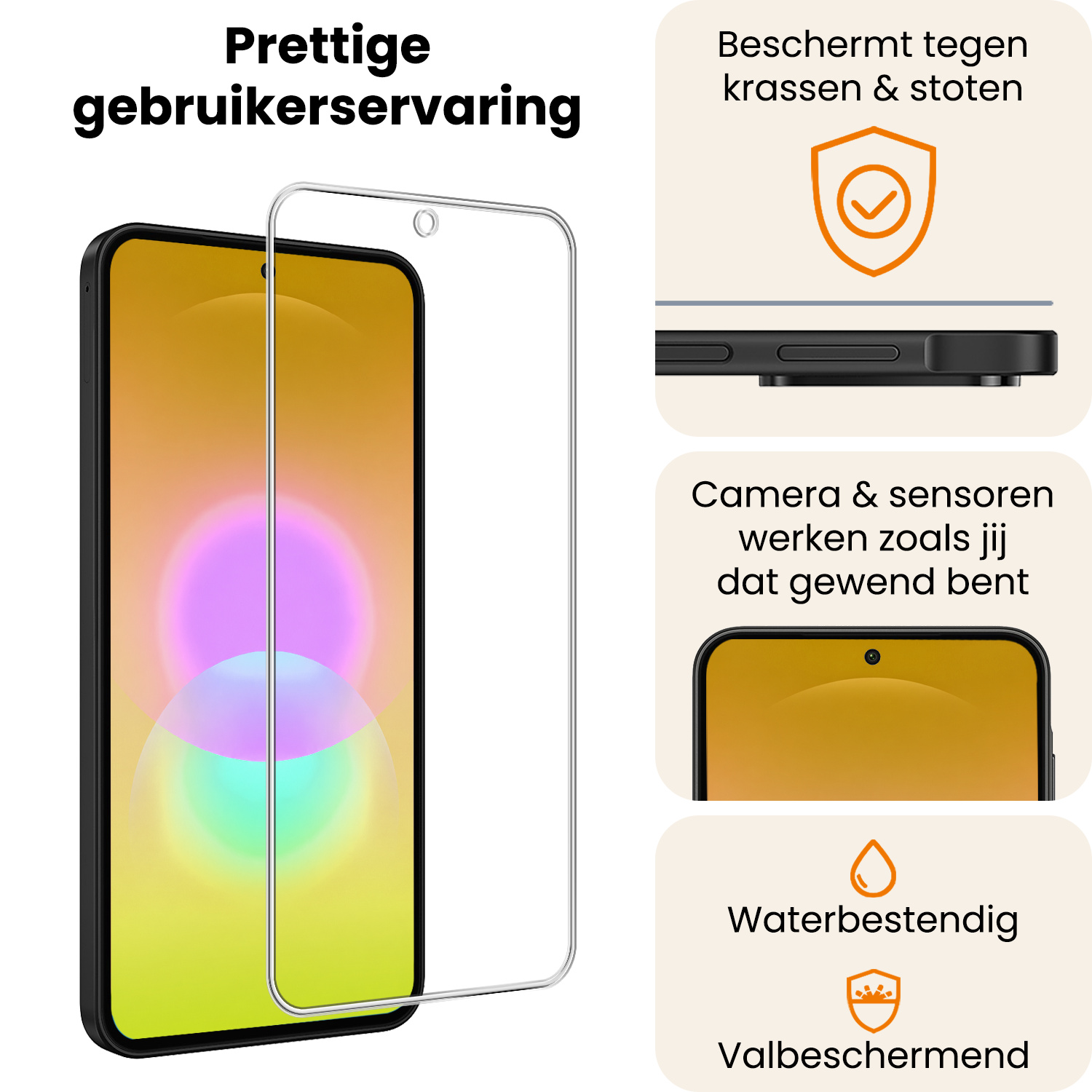 Nomfy Nomfy Samsung Galaxy A27 Screenprotector Glas - 2 PACK