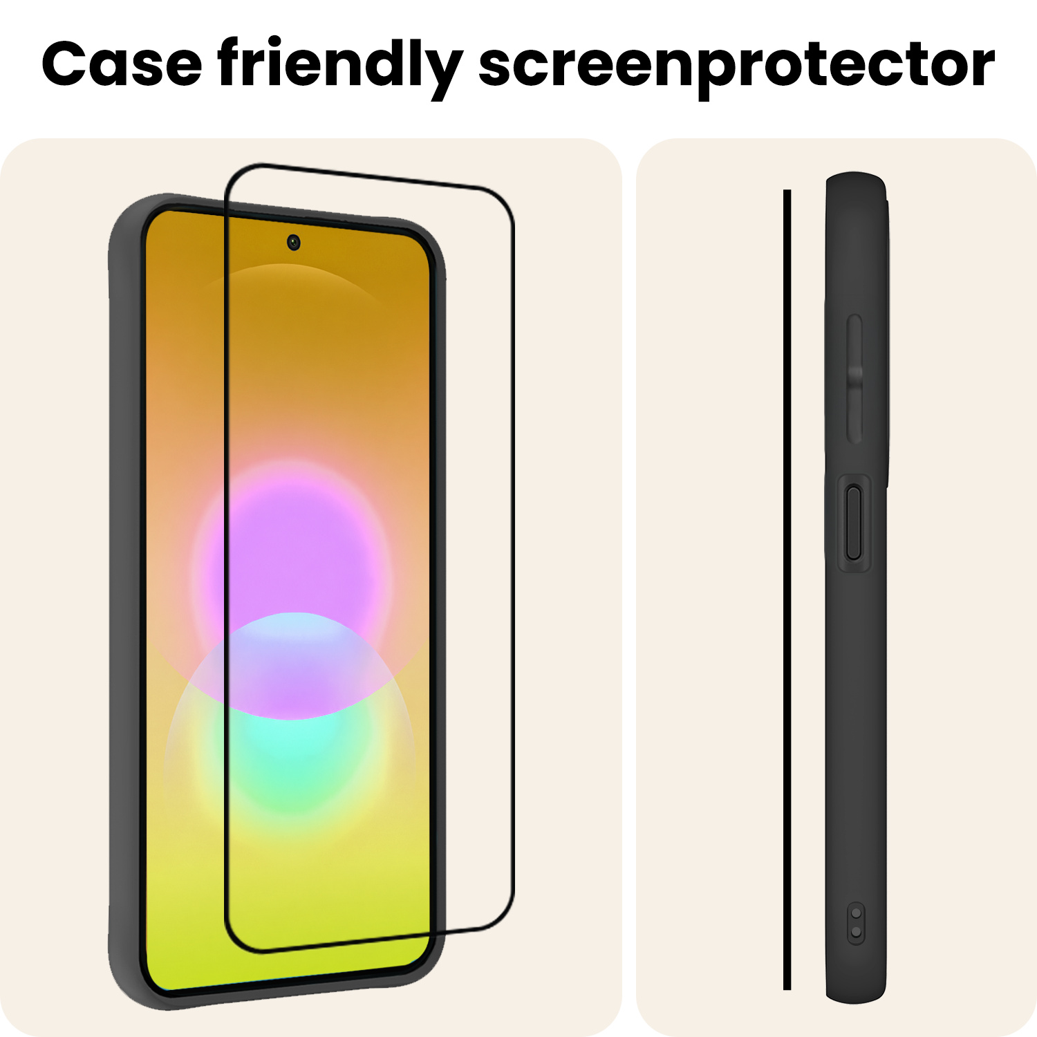 Nomfy Nomfy Samsung Galaxy A27 Screenprotector Glas Full Cover - 2 PACK