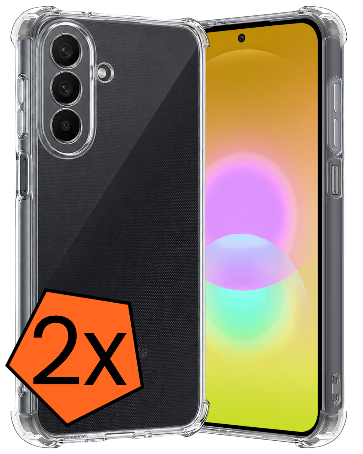 Nomfy Nomfy Samsung Galaxy A27 Hoesje Shockproof - Transparant - 2 PACK