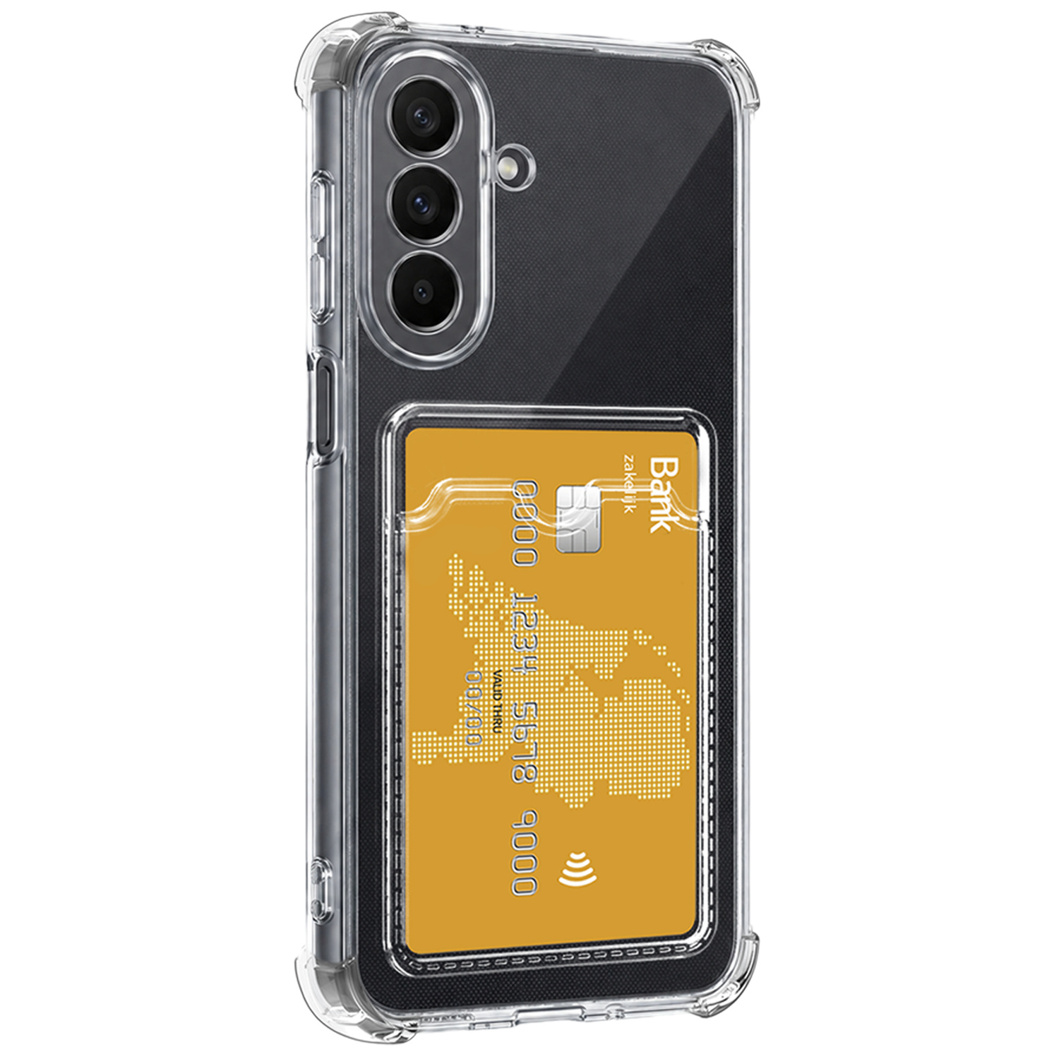 Nomfy Nomfy Samsung Galaxy A27 Hoesje Pashouder Met Screenprotector
