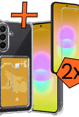 Nomfy Nomfy Samsung Galaxy A27 Hoesje Pashouder Met 2x Screenprotector
