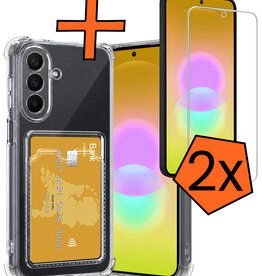 Nomfy Nomfy Samsung Galaxy A27 Hoesje Pashouder Met 2x Screenprotector