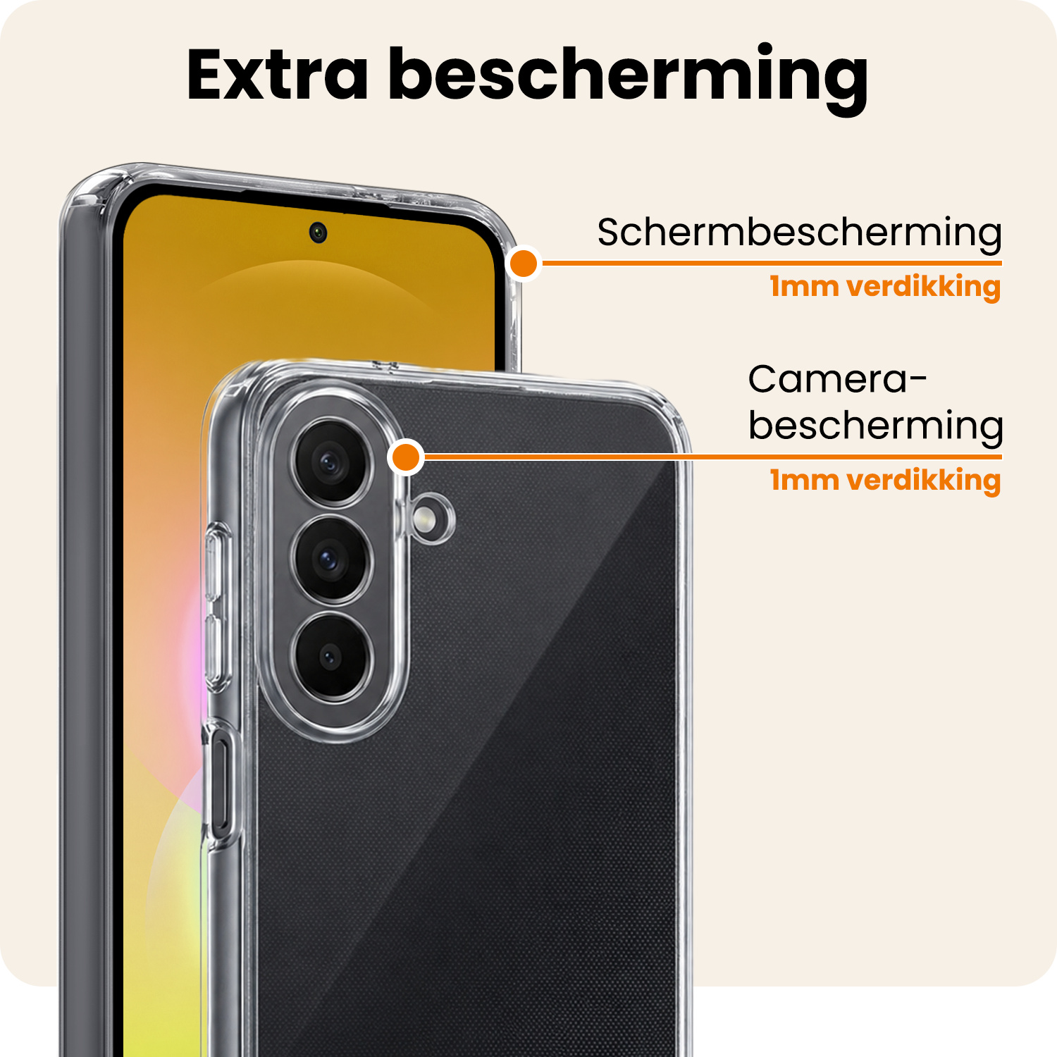 Nomfy Nomfy Samsung Galaxy A27 Hoesje Siliconen - Transparant