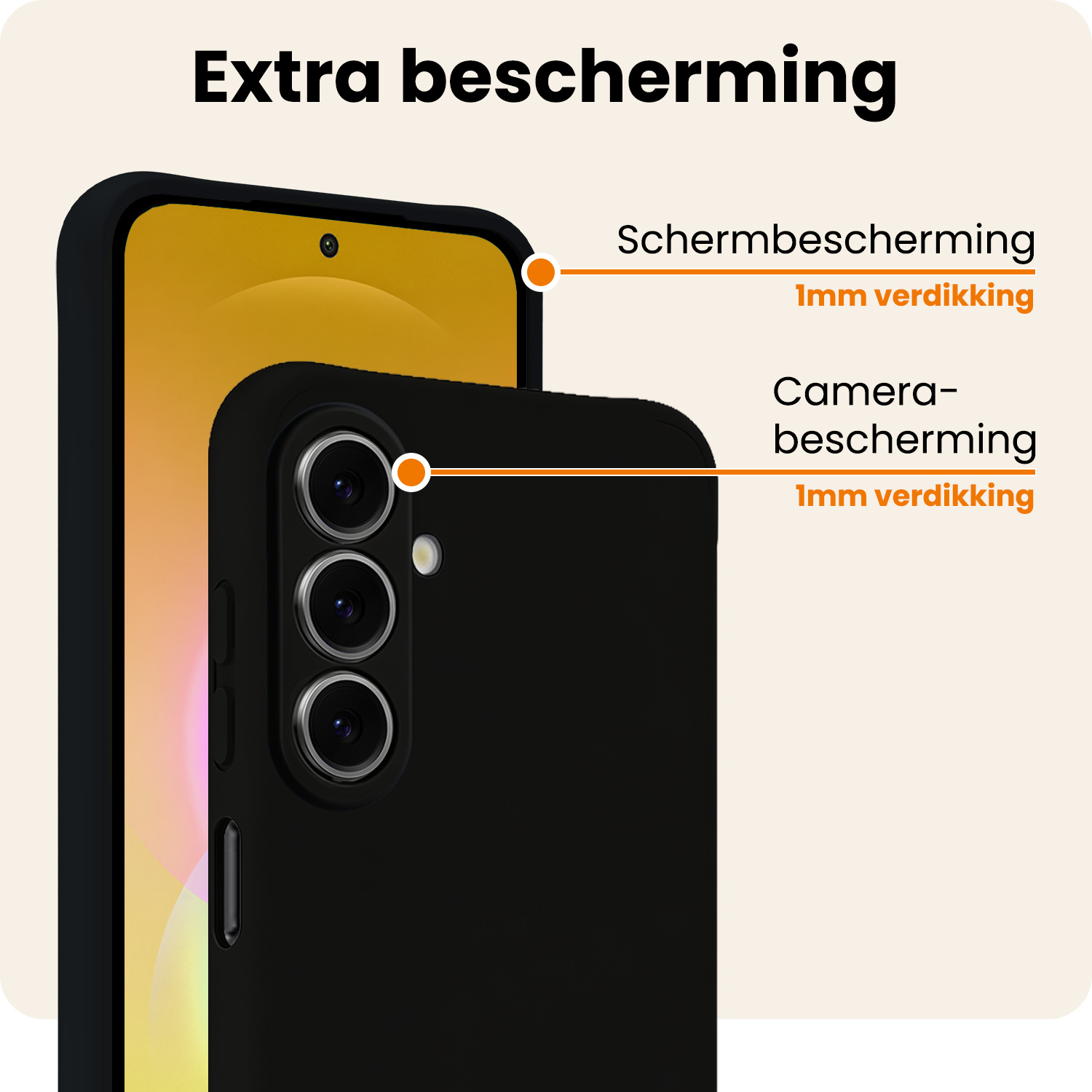 Nomfy Nomfy Samsung Galaxy A27 Hoesje Siliconen - Zwart