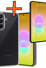 Nomfy Nomfy Samsung Galaxy A27 Hoesje Siliconen Met Screenprotector - Transparant