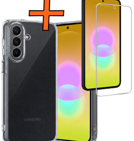 Nomfy Nomfy Samsung Galaxy A27 Hoesje Siliconen Met Screenprotector - Transparant