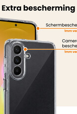 Nomfy Nomfy Samsung Galaxy A27 Hoesje Siliconen Met Screenprotector - Transparant