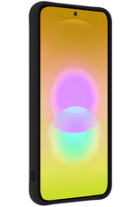 Nomfy Nomfy Samsung Galaxy A27 Hoesje Siliconen Met 2x Screenprotector - Zwart
