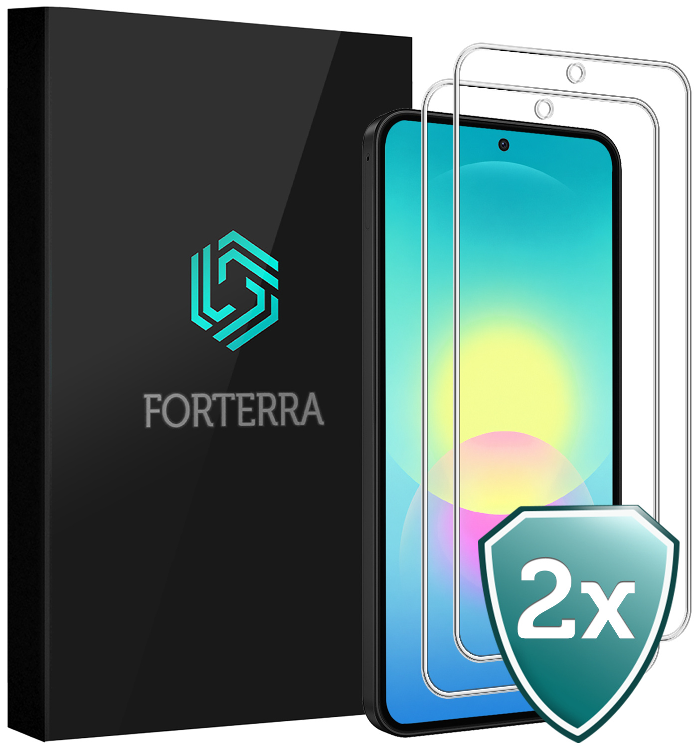 Forterra Forterra Samsung Galaxy A27 Screenprotector Glas - 2 PACK