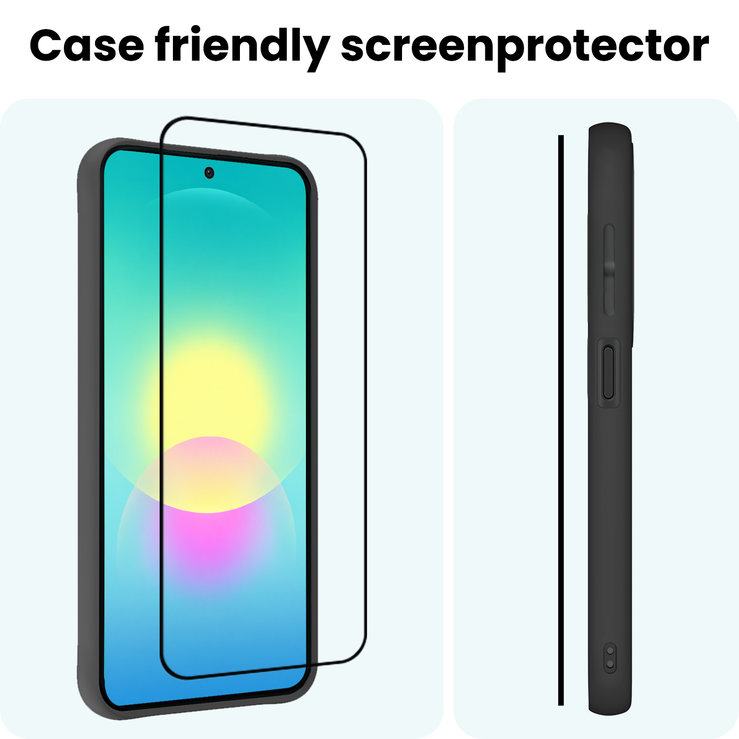 Forterra Forterra Samsung Galaxy A27 Screenprotector Glas Full Cover - 2 PACK