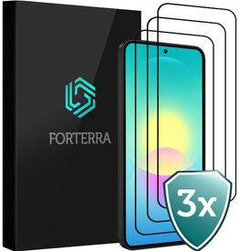 Forterra Forterra Samsung Galaxy A27 Screenprotector Glas Full Cover - 3 PACK
