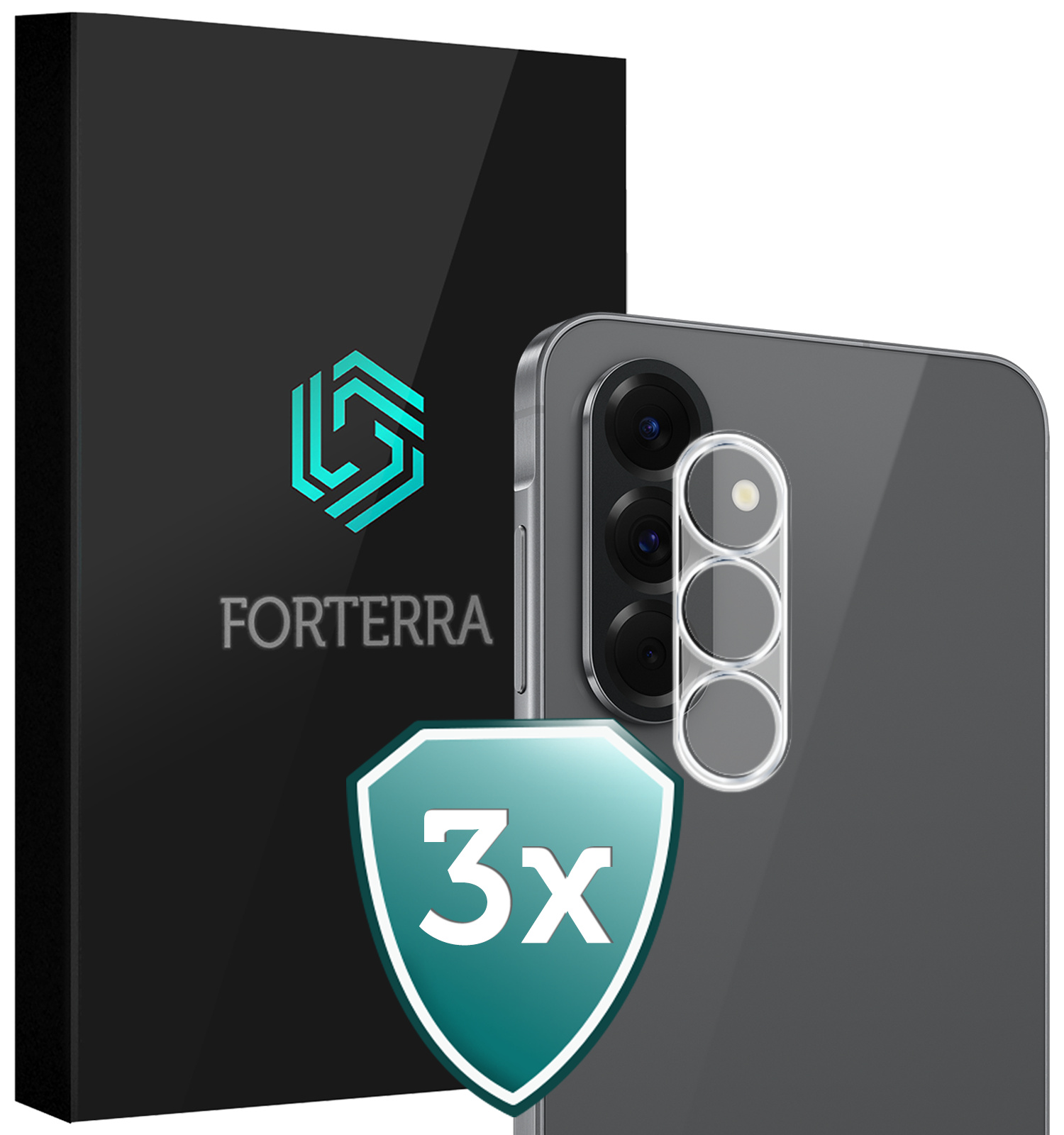 Forterra Forterra Samsung Galaxy A27 Camera Screenprotector - 3 PACK
