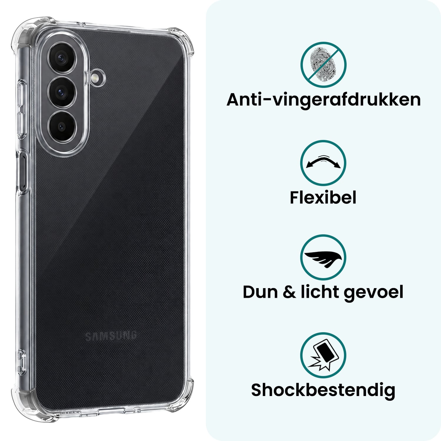 Forterra Forterra Samsung Galaxy A27 Hoesje Shockproof - Transparant