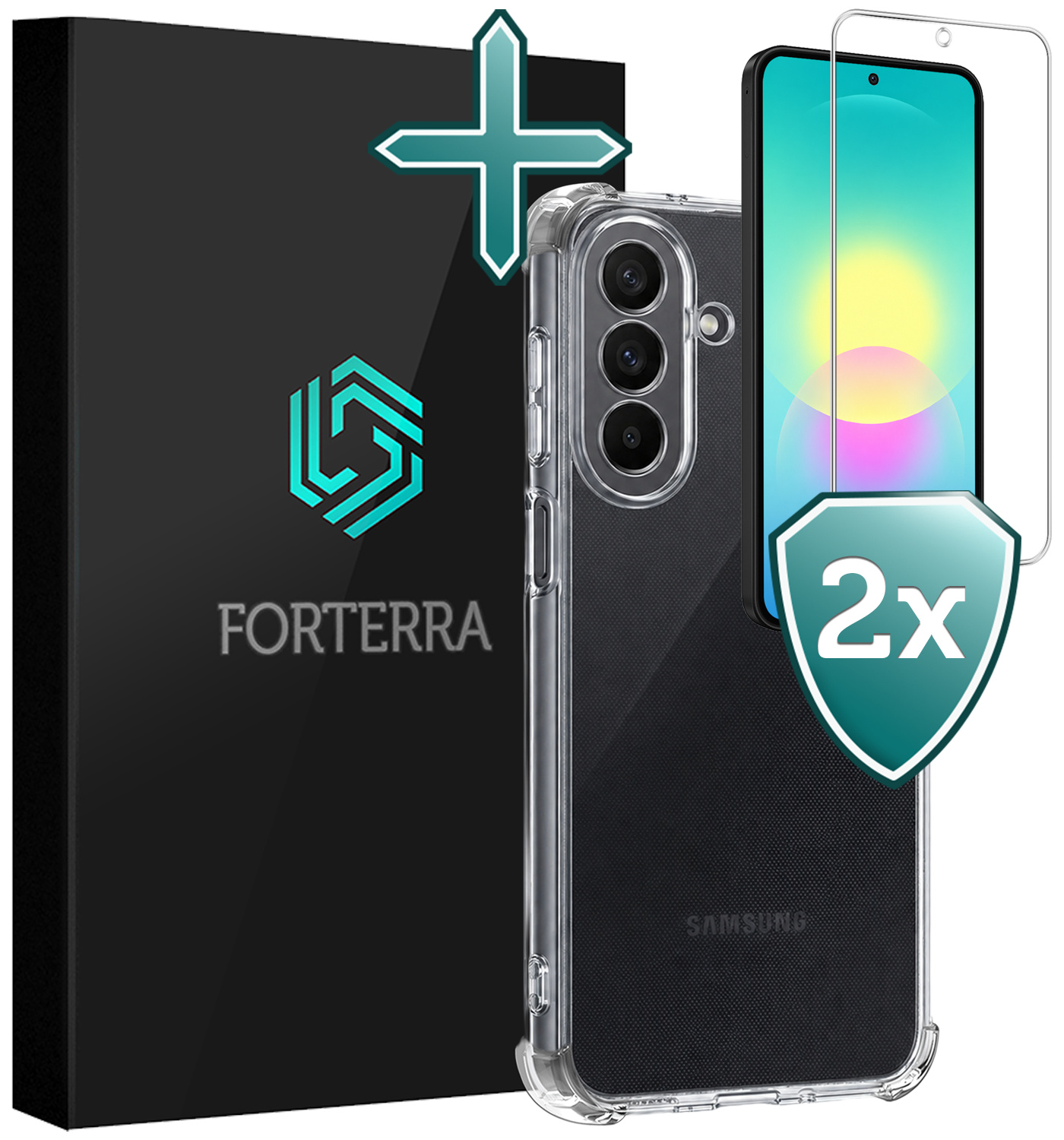 Forterra Forterra Samsung Galaxy A27 Hoesje Shockproof Met 2x Screenprotector