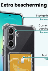 Forterra Forterra Samsung Galaxy A27 Hoesje Pashouder Met 2x Screenprotector