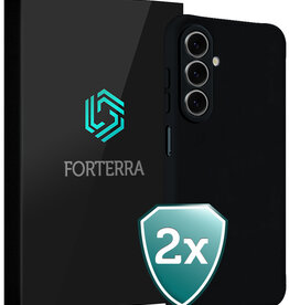 Forterra Forterra Samsung Galaxy A27 Hoesje Siliconen - Zwart - 2 PACK