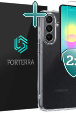 Forterra Forterra Samsung Galaxy A27 Hoesje Siliconen Met 2x Screenprotector - Transparant