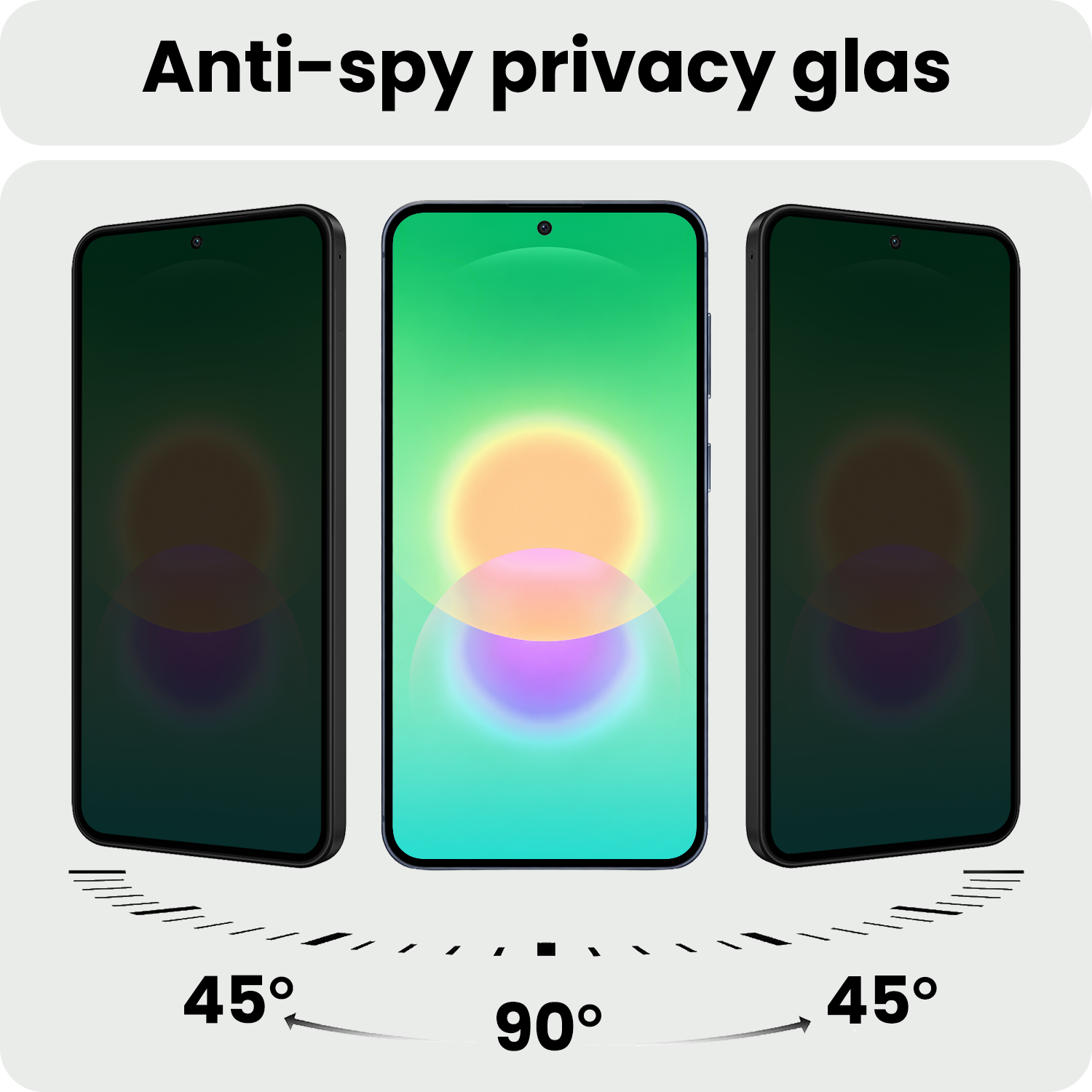 BASEY. BASEY. Samsung Galaxy A27 Screenprotector Glas Privacy - 2 PACK