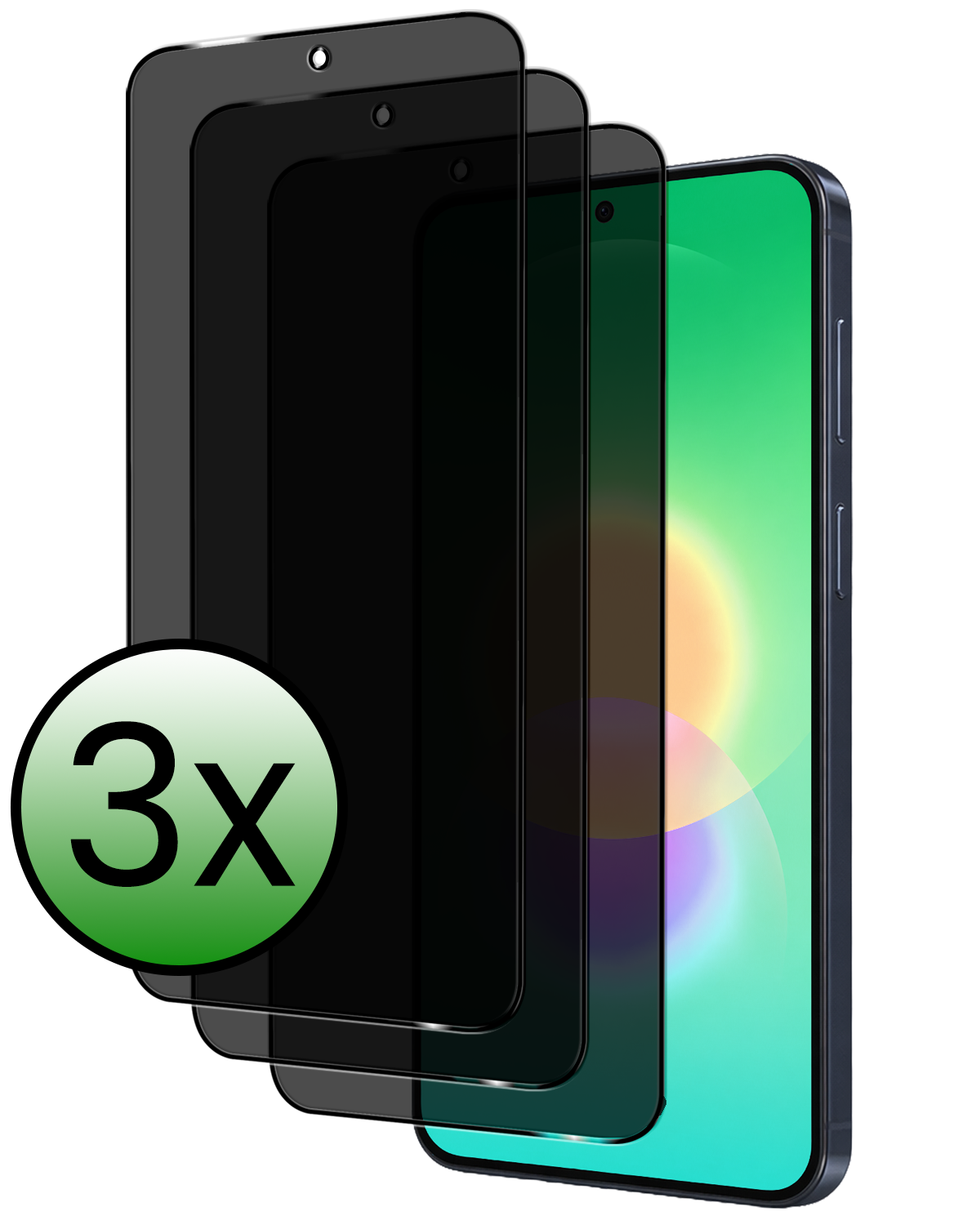 BASEY. BASEY. Samsung Galaxy A27 Screenprotector Glas Privacy - 3 PACK