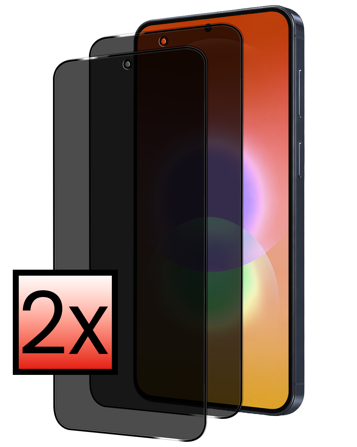 NoXx NoXx Samsung Galaxy A27 Screenprotector Glas Privacy - 2 PACK
