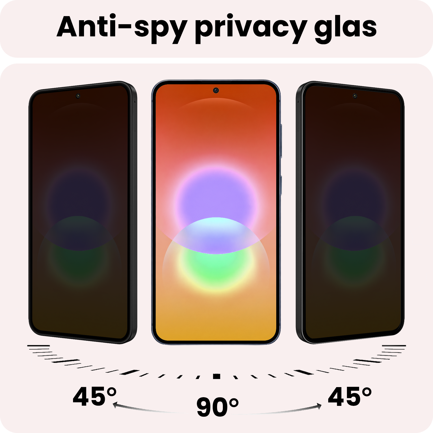 NoXx NoXx Samsung Galaxy A27 Screenprotector Glas Privacy - 3 PACK