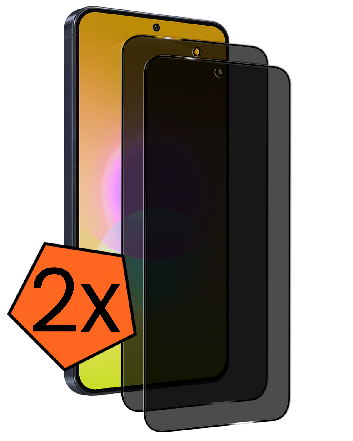 Nomfy Nomfy Samsung Galaxy A27 Screenprotector Glas Privacy - 2 PACK