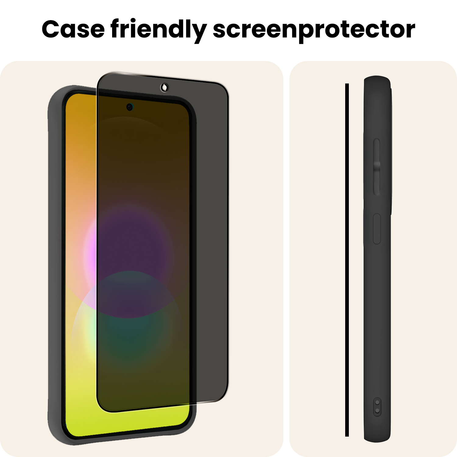 Nomfy Nomfy Samsung Galaxy A27 Screenprotector Glas Privacy - 2 PACK