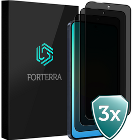 Forterra Forterra Samsung Galaxy A27 Screenprotector Glas Privacy - 3 PACK