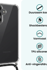 Forterra Forterra Samsung Galaxy A27 Hoesje Transparant Shockproof Met Zwart Koord