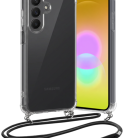 Nomfy Nomfy Samsung Galaxy A27 Hoesje Transparant Shockproof Met Zwart Koord