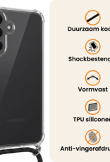 Nomfy Nomfy Samsung Galaxy A27 Hoesje Transparant Shockproof Met Zwart Koord