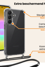 Nomfy Nomfy Samsung Galaxy A27 Hoesje Transparant Shockproof Met Zwart Koord