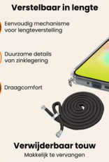 Nomfy Nomfy Samsung Galaxy A27 Hoesje Transparant Shockproof Met Zwart Koord