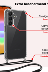 NoXx NoXx Samsung Galaxy A27 Hoesje Transparant Shockproof Met Zwart Koord