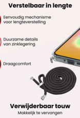NoXx NoXx Samsung Galaxy A27 Hoesje Transparant Shockproof Met Zwart Koord